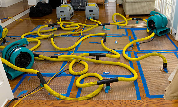 Water damage restoration process in GA